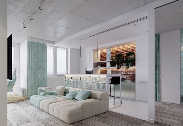 بازسازی آپارتمانی با اتاق خواب خلاقانه