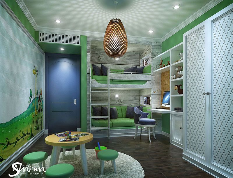 طراحی اتاق خواب کودک11