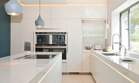 طرح زیبای آشپزخانه با کابینت مدرن