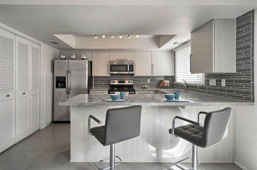 آشپزخانه کابینت سفید خاکستری06