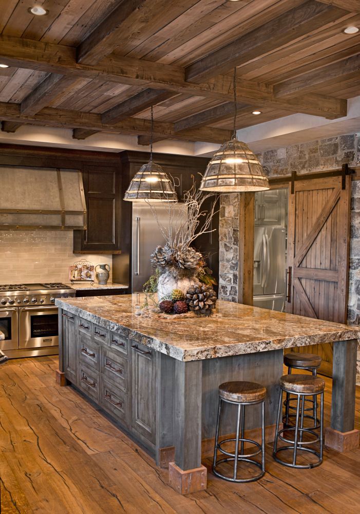 آشپزخانه به سبک کلاسیک و روستیک1