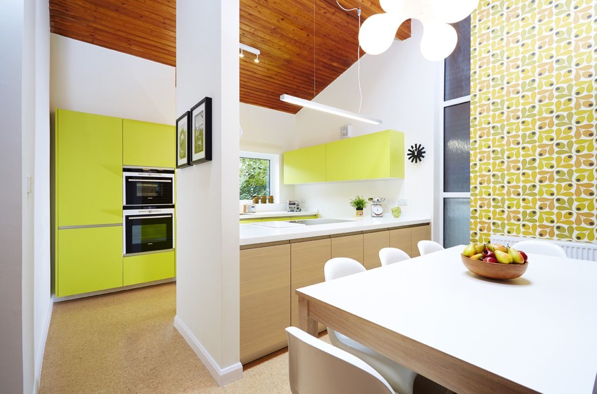 کابینت آشپزخانه به رنگ سبز06