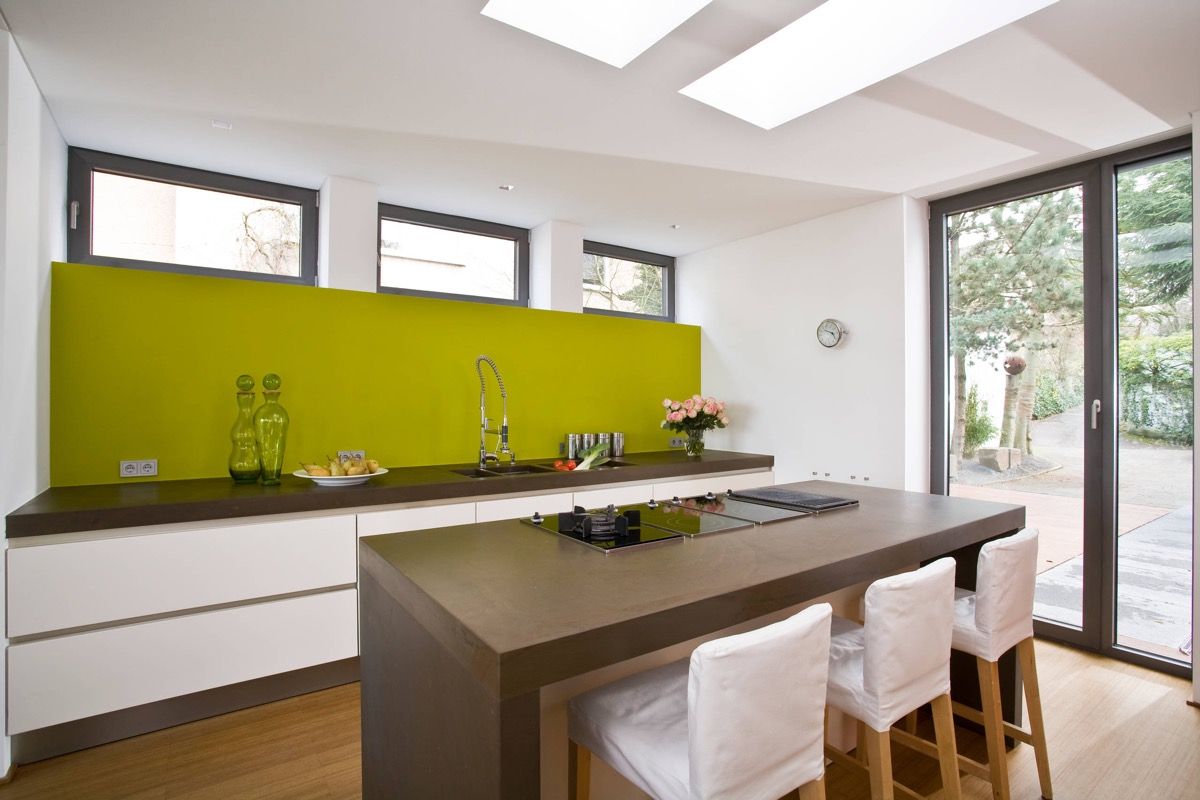 کابینت آشپزخانه به رنگ سبز09