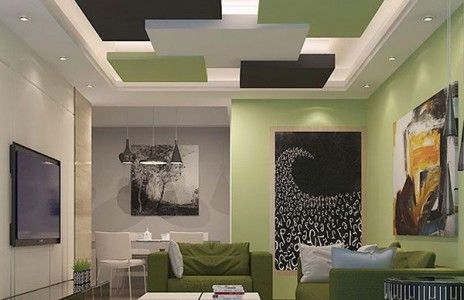 طراحی کناف سقف اتاق پذیرایی