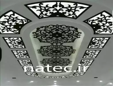 ترکیب کناف و چوب CNC برای سقف