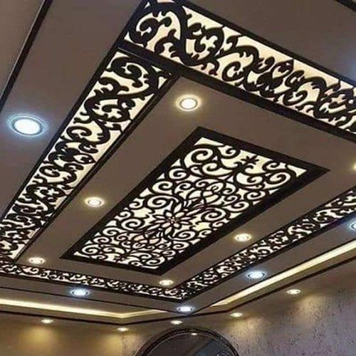 ترکیب کناف و چوب مشبک01