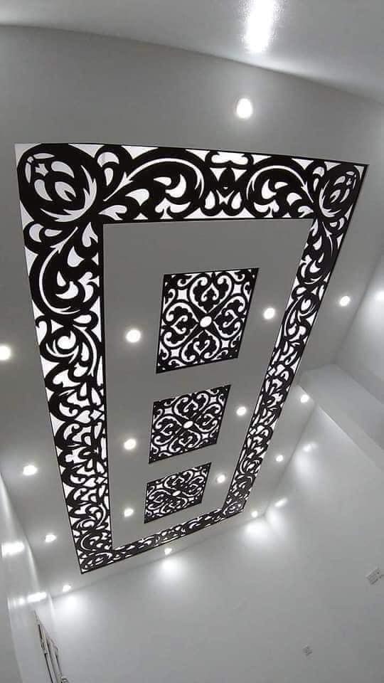 ترکیب کناف و چوب مشبک07