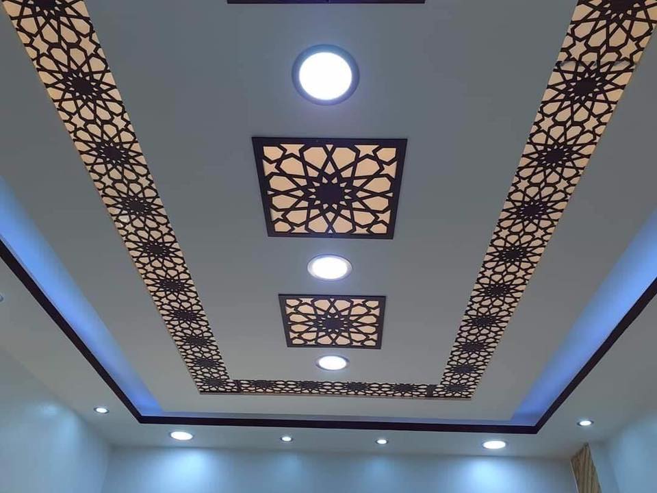 ترکیب کناف و چوب مشبک09