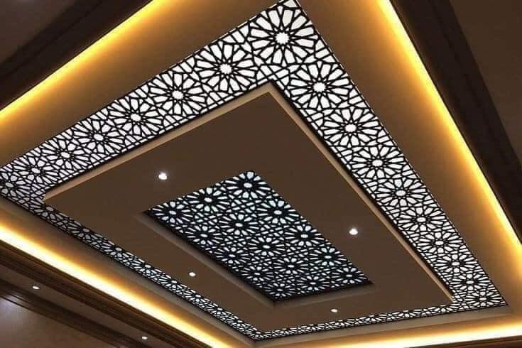 ترکیب کناف و چوب مشبک10