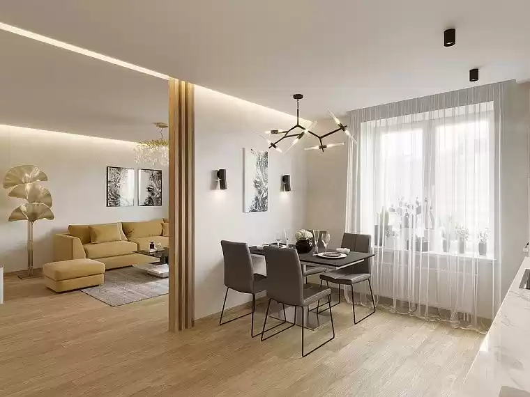 طراحی داخلی و دکوراسیون منزل 80 متری