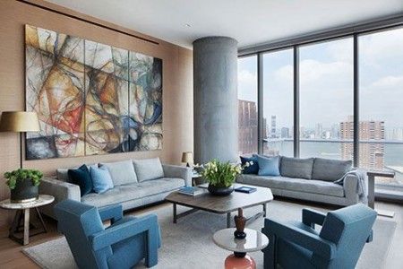 طراحی آپارتمان مدرن با رنگ بندی جذاب