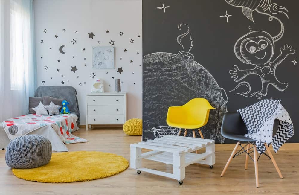 طراحی دیوار اتاق خواب کودک01