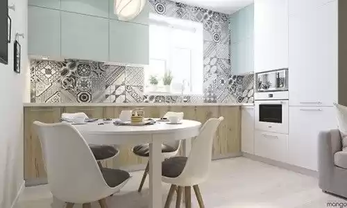 کاشی بین کابینتی در آشپزخانه
