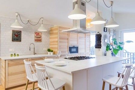 کابینت آشپزخانه مدرن به سبک اسکاندیناوی