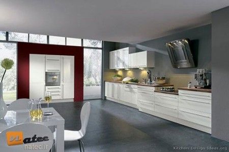 طرح های کابینت آشپزخانه به رنگ سفید استخوانی