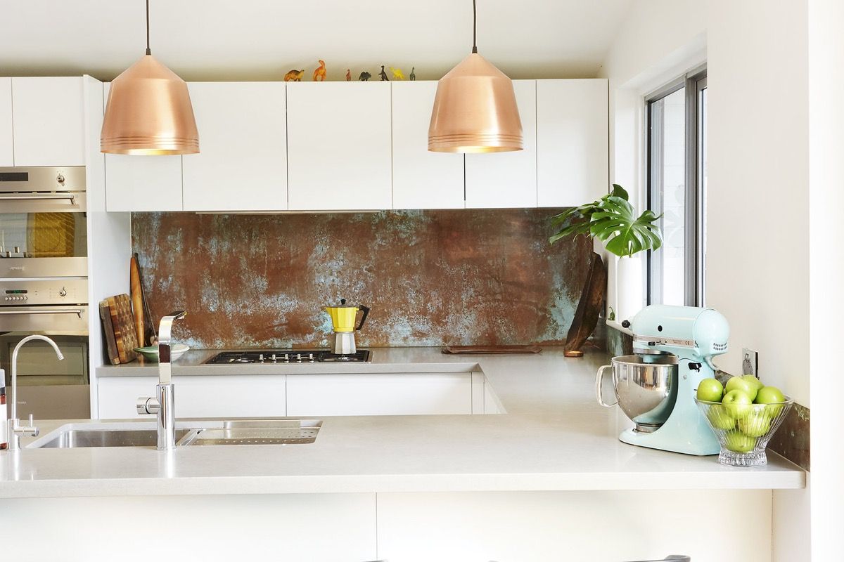طرح کابینت آشپزخانه مسی زیبا