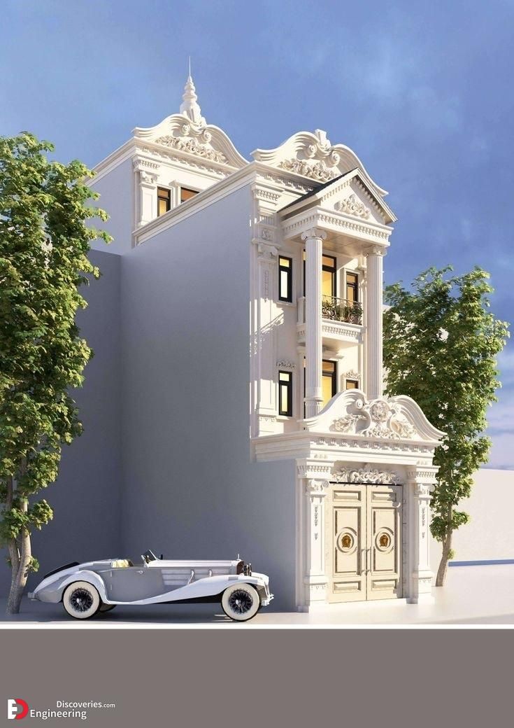 طراحی نما ساختمان سبک کلاسیک