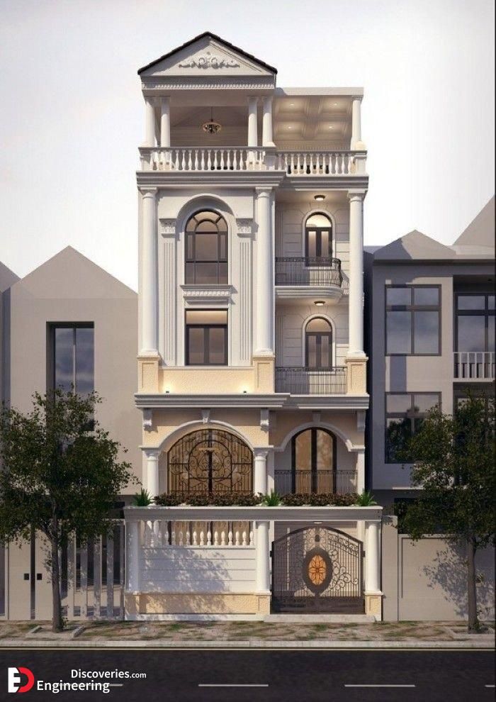 طراحی نما ساختمان سبک کلاسیک