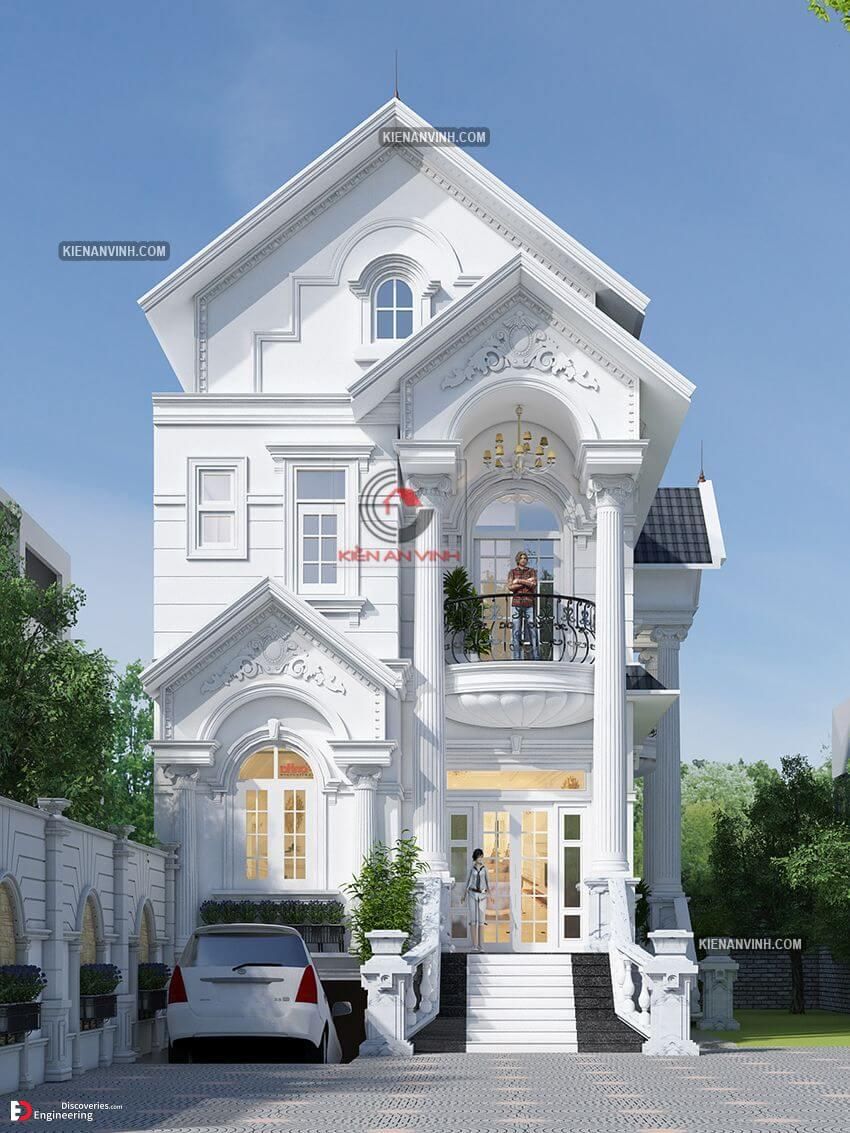 طراحی نما ساختمان سبک کلاسیک
