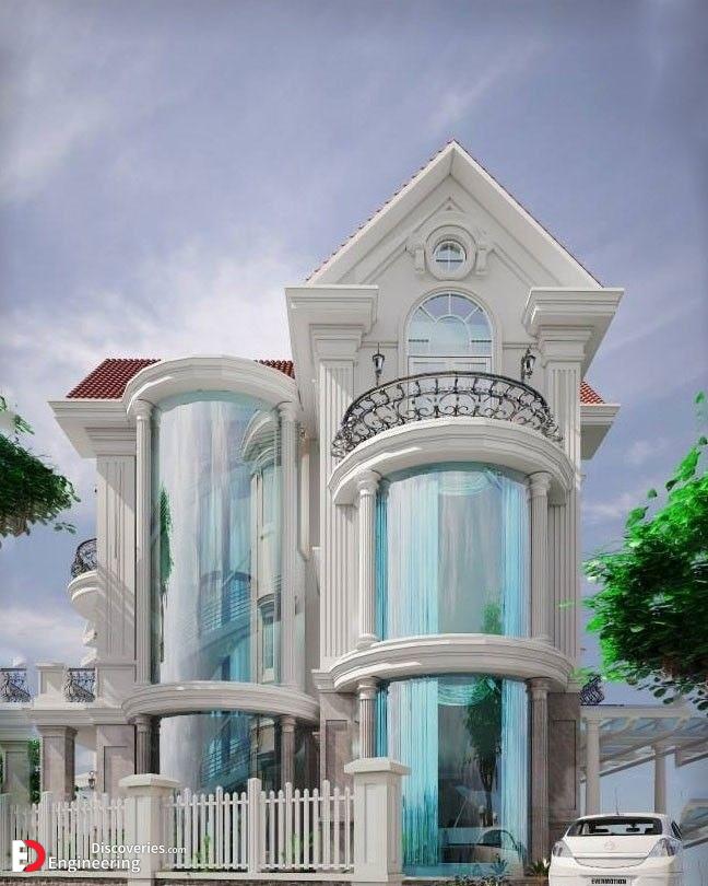 طراحی نما ساختمان سبک کلاسیک