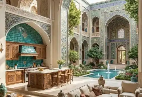 طراحی عمارت ۱۰۰۰ متری با سبک سنتی ایرانی