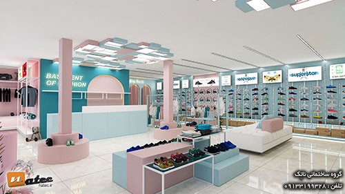 طراحی فروشگاه پوشاک و اکسسوری زنانه چهارباغ اصفهان