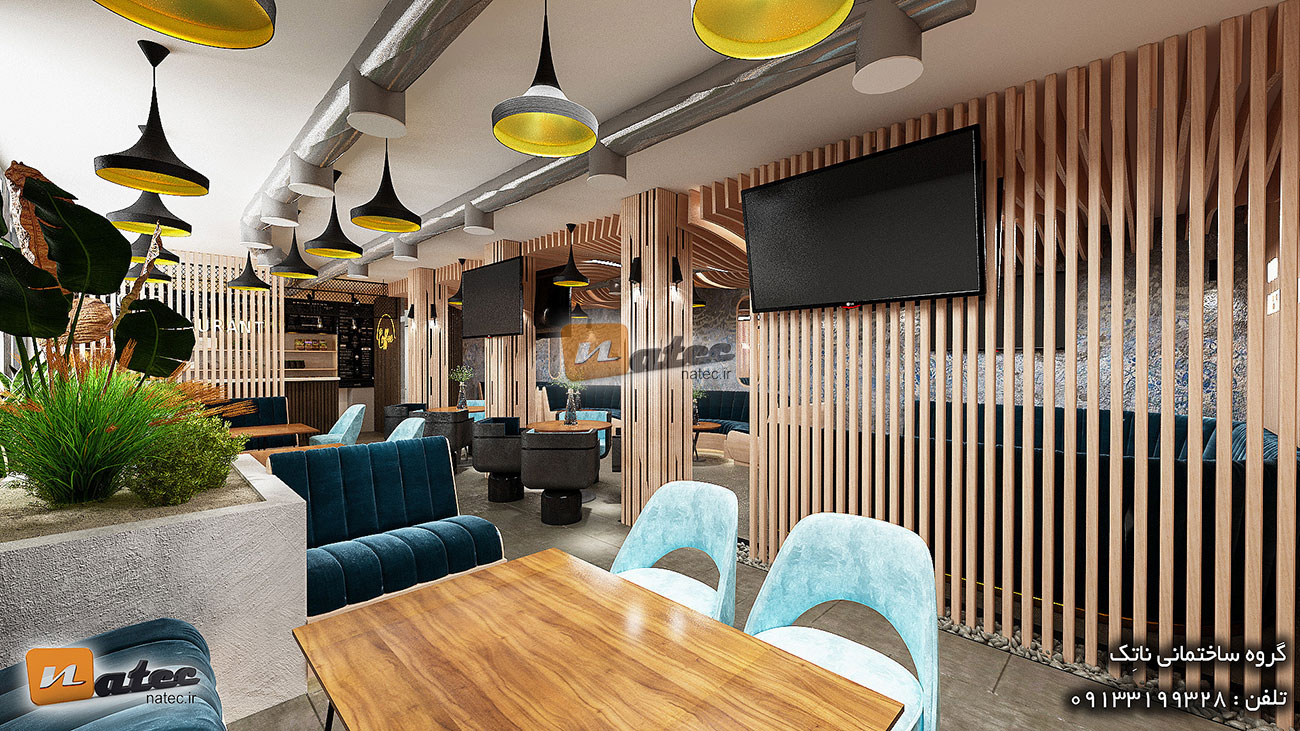 بازسازی و دکوراسیون داخلی کافه تریا کافی شاپ در شهر لندن