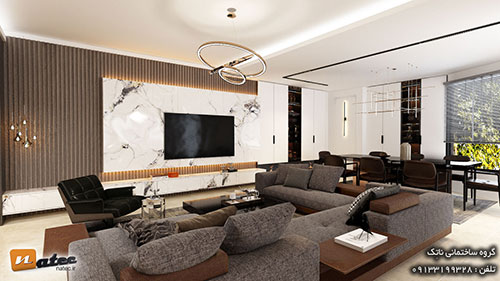 طراحی منزل 200 متری خیابان علامه امینی اصفهان