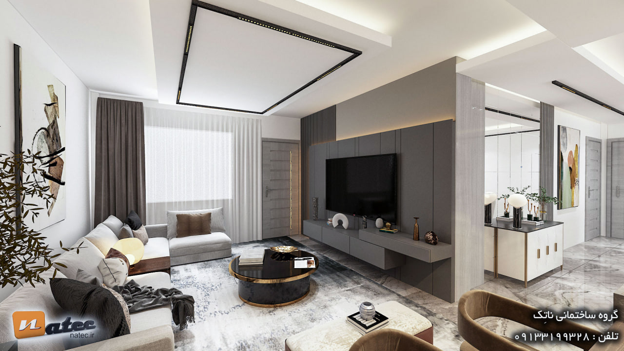 طراحی داخلی این منزل ۲۳۰ متری در پادنای سمیرم