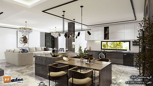 طراحی داخلی این منزل ۲۳۰ متری در پادنای سمیرم