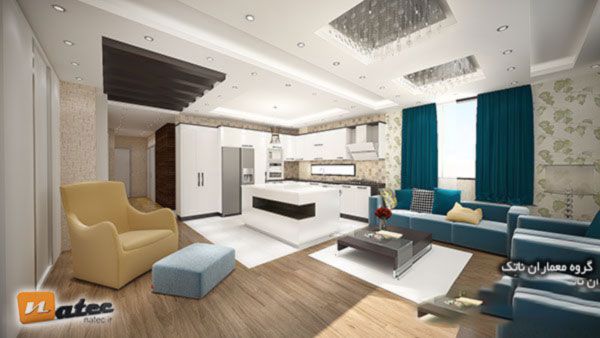 طراحی داخلی آپارتمان با متراژ کم