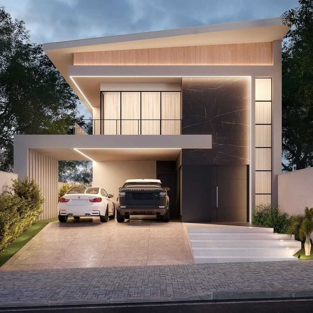 نمای زیبا و مدرن برای ویلا