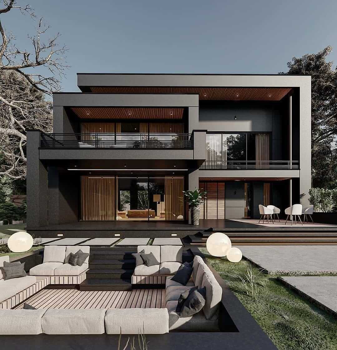 نمای زیبا و مدرن برای ویلا
