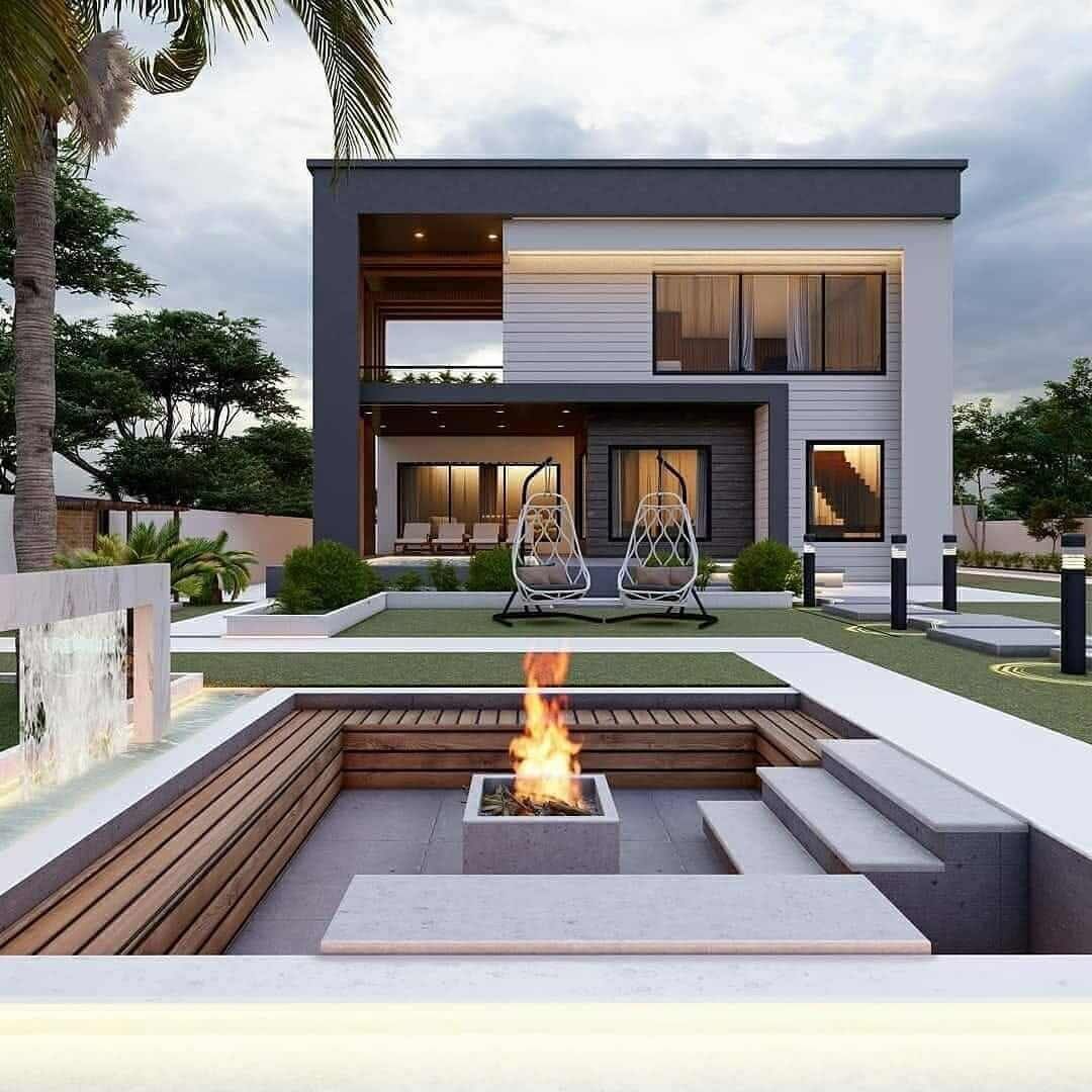طراحی نمای مدرن برای ویلا