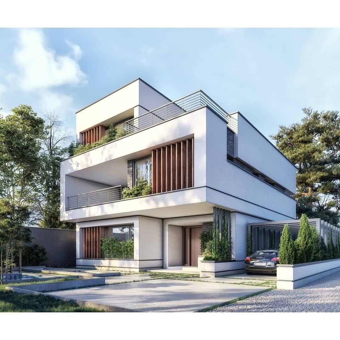 طراحی نمای مدرن برای ویلا