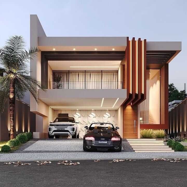 طراحی نمای مدرن برای ویلا