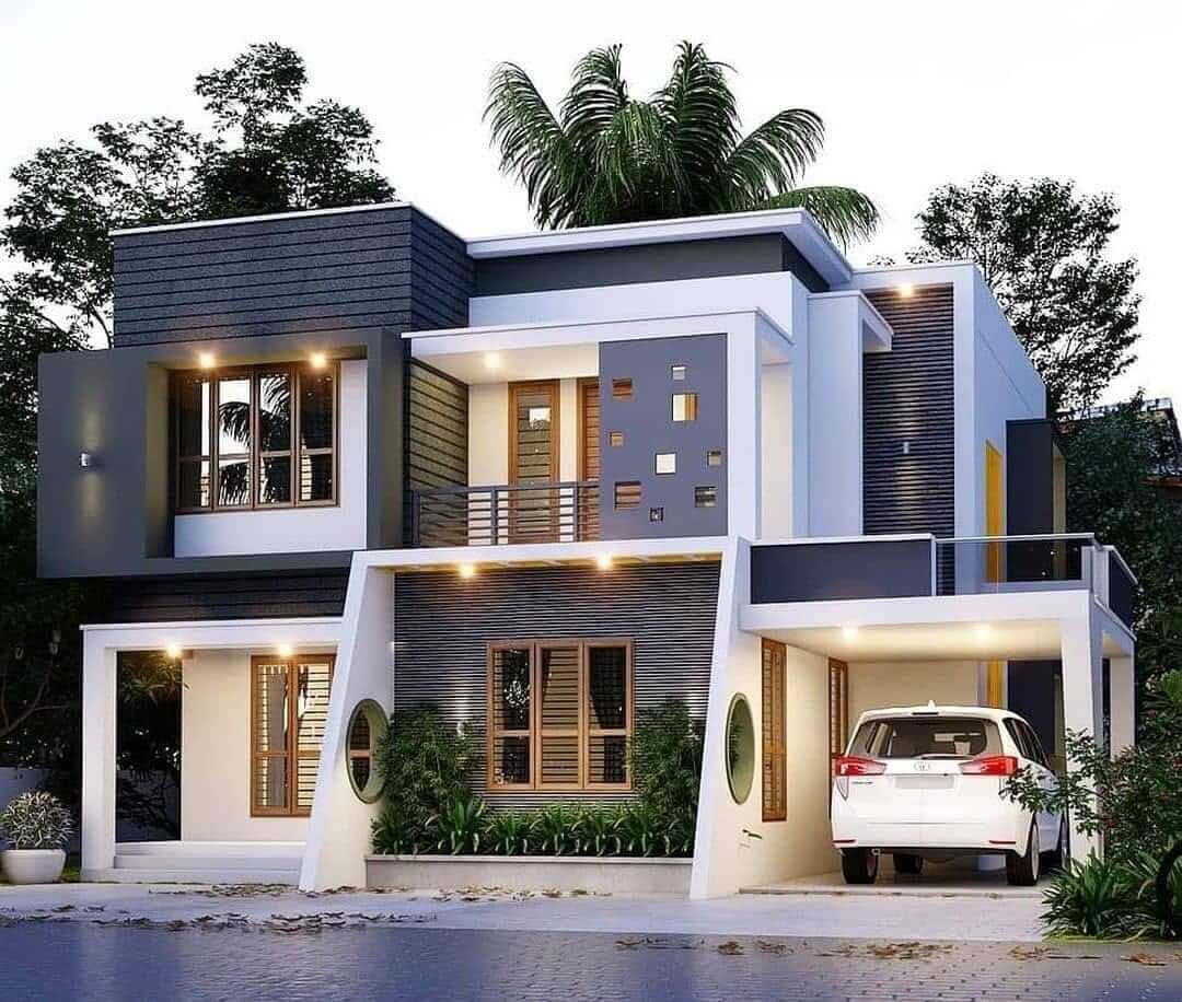 طراحی نمای مدرن برای ویلا