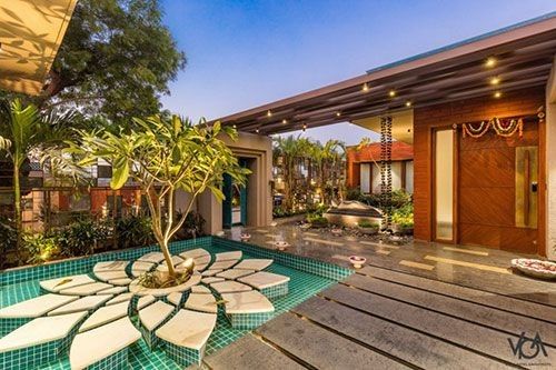 طراحی و اجرای ویلا به سبک هندی