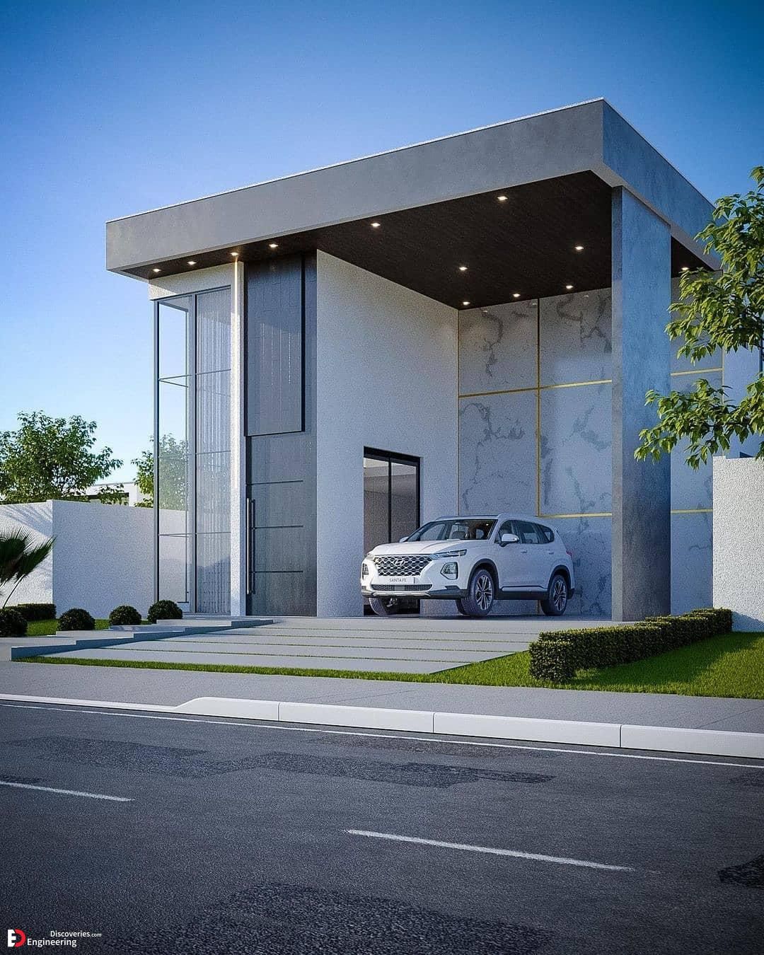 طراحی نما مدرن ویلا لوکس