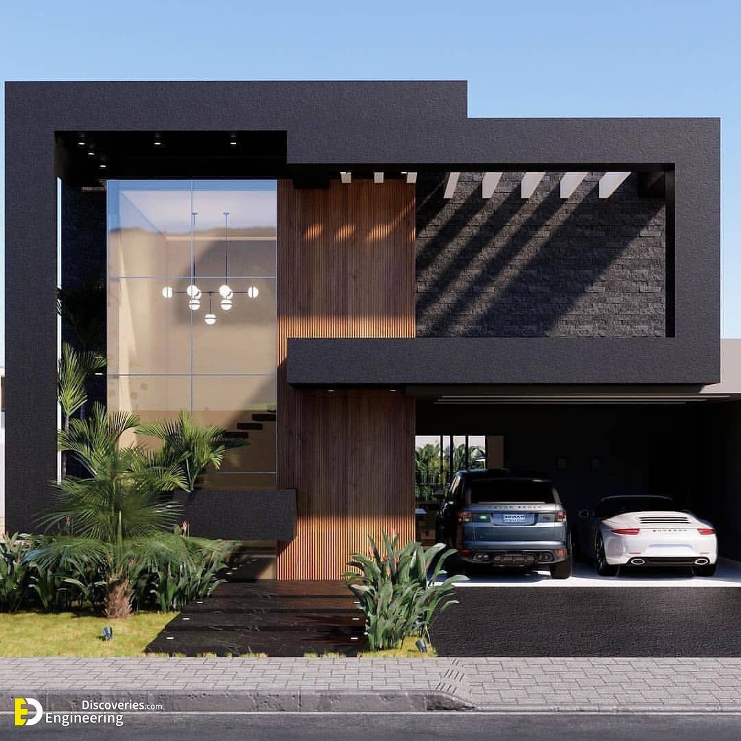 طراحی نمای ساختمان ویلایی مدرن